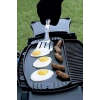 İkili set halinde ızra ve spatula, bahçe işlerinde kullanıma uygun