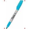 İnce Uçlu Kalıcı Markör – Turkuaz Mavi