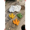Kaktüs Şekilli Mini Silikon Mum Kalıbı