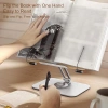 Kaliteli Karbon Çelik ve Ahşap Kitap Okuma Tutucu, Ayarlanabilir