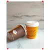 Kapaklı Karton Bardak Seti - 100 Adet