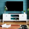 Kapaklı Raflı TV Ünitesi, Beyaz Modern Tasarım