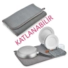 Katlanabilir Bulaşıklık, Plastik Kurutma Matı ve Sepet