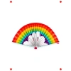 Katlanabilir Gökkuşağı Kağıt Yelpaze