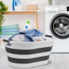 Katlanabilir Silikon Çamaşır Sepeti, 27 Litre Kapasite