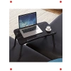 Katlanabilir Siyah Laptop & Kahvaltı Sehpası
