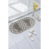 Kaydırmaz Vantuzlu Banyo Paspası, Ayak Desenli