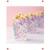 Kelebek Desenli Karton Popcorn Kutuları (8 Adet)