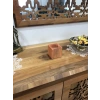 Kırmızı Ahşap Küp Kaktüs Saksısı, Doğal