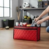 Kırmızı Deri Kumaş Araç İçin Katlanabilir Organizer, 50x25x15 cm