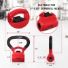Kırmızı/Siyah Dambıl Antrenmanları İçin Kettle Grip Sap