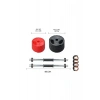 Kırmızı ve Siyah Renkli Multifonksiyonel Grip Plate Dumbbell Set