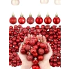 Kırmızı Yılbaşı Topu 3 cm, 12 Adet Noel Ağacı Süsleme Ürünü