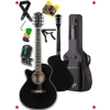 Kk Kasa Siyah Akustik Gitar Seti - 4/4 Yetişkin