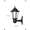 Klasik Dış Mekan Bahçe Aplik Lambası