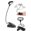Klipsli Led Kitap Okuma Lambası, Mandallı ve Pille Çalışıyor