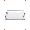 Kristal Cam Şık Tasarım Kare Servis Tabağı 24x24 cm