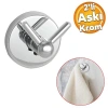 Krom Renkli Vidalı Banyo Lavabo Askısı, 2li Set