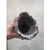 Küçük Kadın Baş Saksısı, Gri/Altın Renk