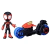 Marvel , les Mles: Spider-Man Motosikletli Aksiyon Figürü