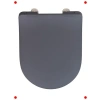 Mat Gri Antibakteriyel Klozet Kapağı - Yaş Kapanan