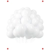 Metalik Beyaz Balon Seti - 10 Adet, Parti Süslemeleri