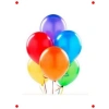 Metalik Karışık Renkli Parti Balonları (12 İnç, 10lu)