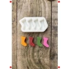 Mini Dilek Çorabı Silikon Mum Kalıbı, 4lü