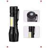 Mini USB Şarjlı Taktik LED Fener - Siyah