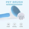 Otomatik Düğmeli Evcil Hayvan Tarağı, Mavi