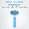 Otomatik Düğmeli Evcil Hayvan Tarağı, Mavi