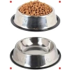 Paslanmaz Çelik Evcil Hayvan Mama/Su Kabı - Kaymaz