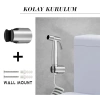 Paslanmaz Çelik Lavabo Seti, Kolay Montaj, Spiral Hortum