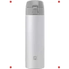 Paslanmaz Çelik Termos Matara 450 ml Beyaz-Gri