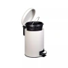 Paslanmaz Elit Pedallı Çöp Kovası Beyaz 12 LT (000302-2)