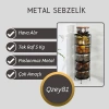 Paslanmaz Metal Sebzelik, 5 Katlı Açılır Kapanır Tasarım