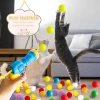 Peluş Top Atan İnteraktif Kedi Oyun Tabancası, Hediye Toplar