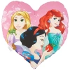 Pembe 40x40 cm Pamuk Kırlent, Disney Princess Baskılı