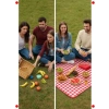 Piknik Örtüsü, 205x160 cm, Su Geçirmez, Katlanabilir
