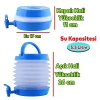 Piknik ve Kamp İçin 5.5 Litre Kapasiteli Katlanabilir Su Sebili