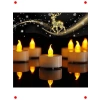 Pilli LED Tealight Mum (6 Adet) - Sıcak Sarı Işık