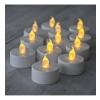 Pilli LED Tealight Mum - Sıcak Sarı Işık ile Dekoratif Kullanım