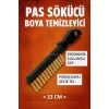 Pirinç Kaplı Tel Fırça, 23 cm, Pas Sökücü, Plastik Saplı
