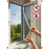 Pratik Yapışkanlı Tek Kanat Pencere Sineklik