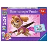 Renkli 2x24 Paw Patrol Puzzle, 3+ Yaş için