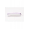 Renkli Fermuarlı Kutusu 19x4x5.5 cm, Mor Detaylarıyla