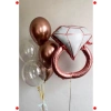 Rose Gold Yüzük Şekilli Folyo Balon - Bride To Be