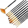 Sanat Malzemeleri Seti, 12’li Fırça + 5’li Metal Spatula