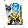 Sarı Renk Kedi Göğüs Tasması ve Gezdirme Seti