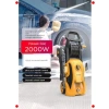 Sarı Yüksek Basınçlı Temizleme Makinesi 2000W 150 Bar